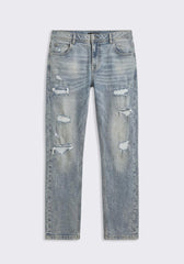 Jeans skinny fit con strappi|Colore:Jeans