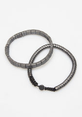 Set di bracciali a cubi|Colore:Grigio