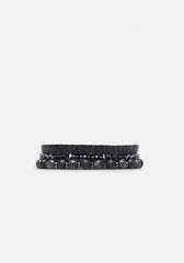 Set di bracciali misto|Colore:Nero