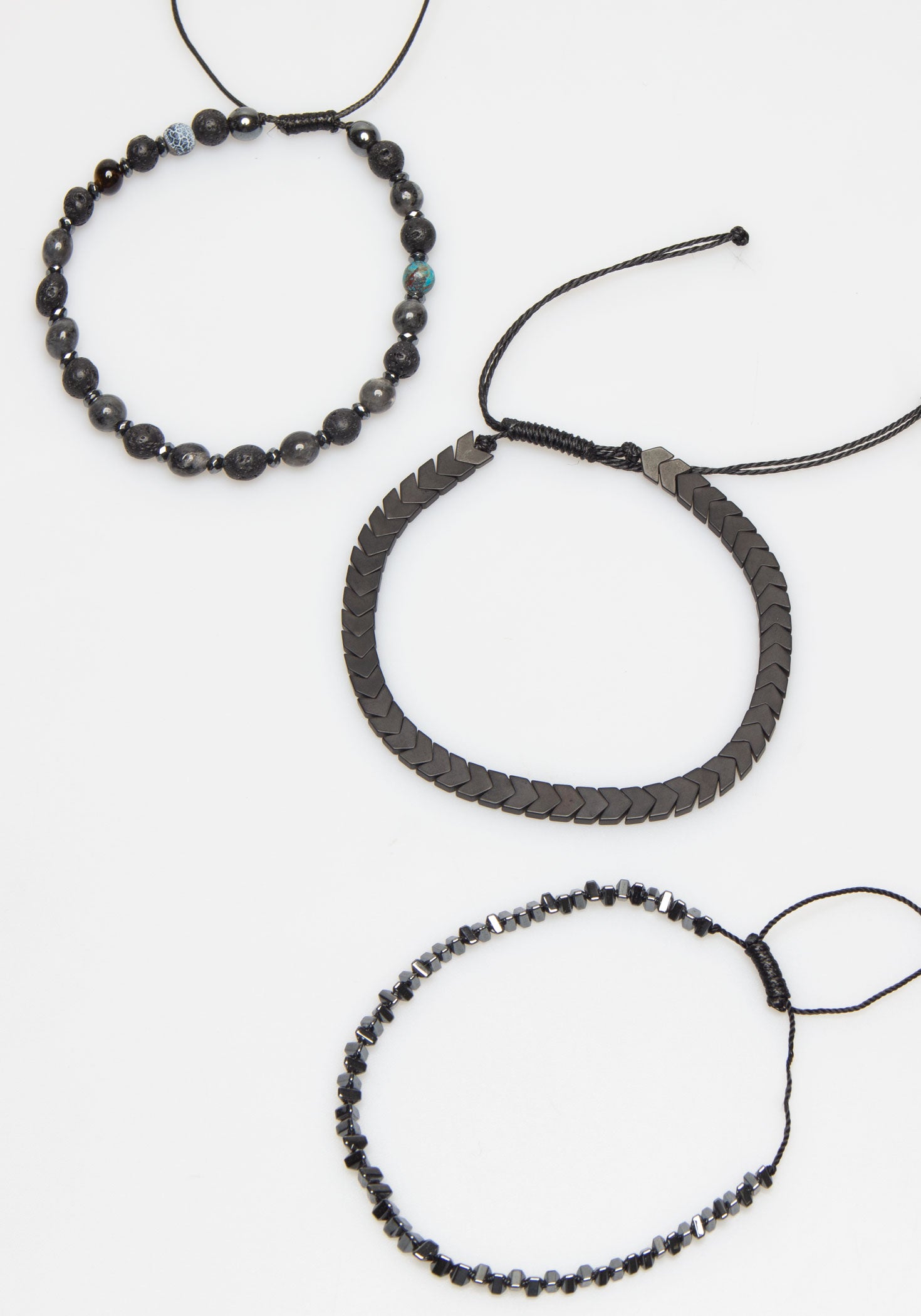 Set di bracciali misto|Colore:Nero