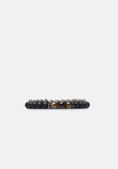Set di bracciali in pietra e catena|Colore:Nero