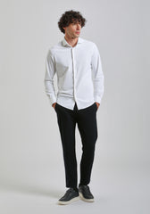 Pantaloni chino misto viscosa|Colore:Blue