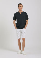 T-shirt con scollo a V|Colore:Avion