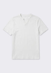 T-shirt con scollo a V|Colore:Bianco