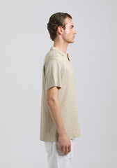 Polo effetto lino|Colore:Beige