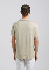 Polo effetto lino|Colore:Beige