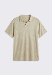 Polo effetto lino|Colore:Beige