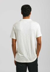 Polo effetto lino|Colore:Off white