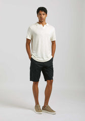 Polo effetto lino|Colore:Off white