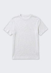 T-shirt effetto lino|Colore:Bianco
