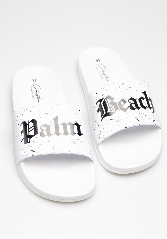 Ciabatta con stampa|Colore:Bianco
