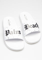 Ciabatta con stampa|Colore:Bianco