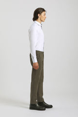 Pantaloni chino in cotone|Colore:Militare