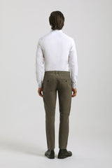 Pantaloni chino in cotone|Colore:Militare