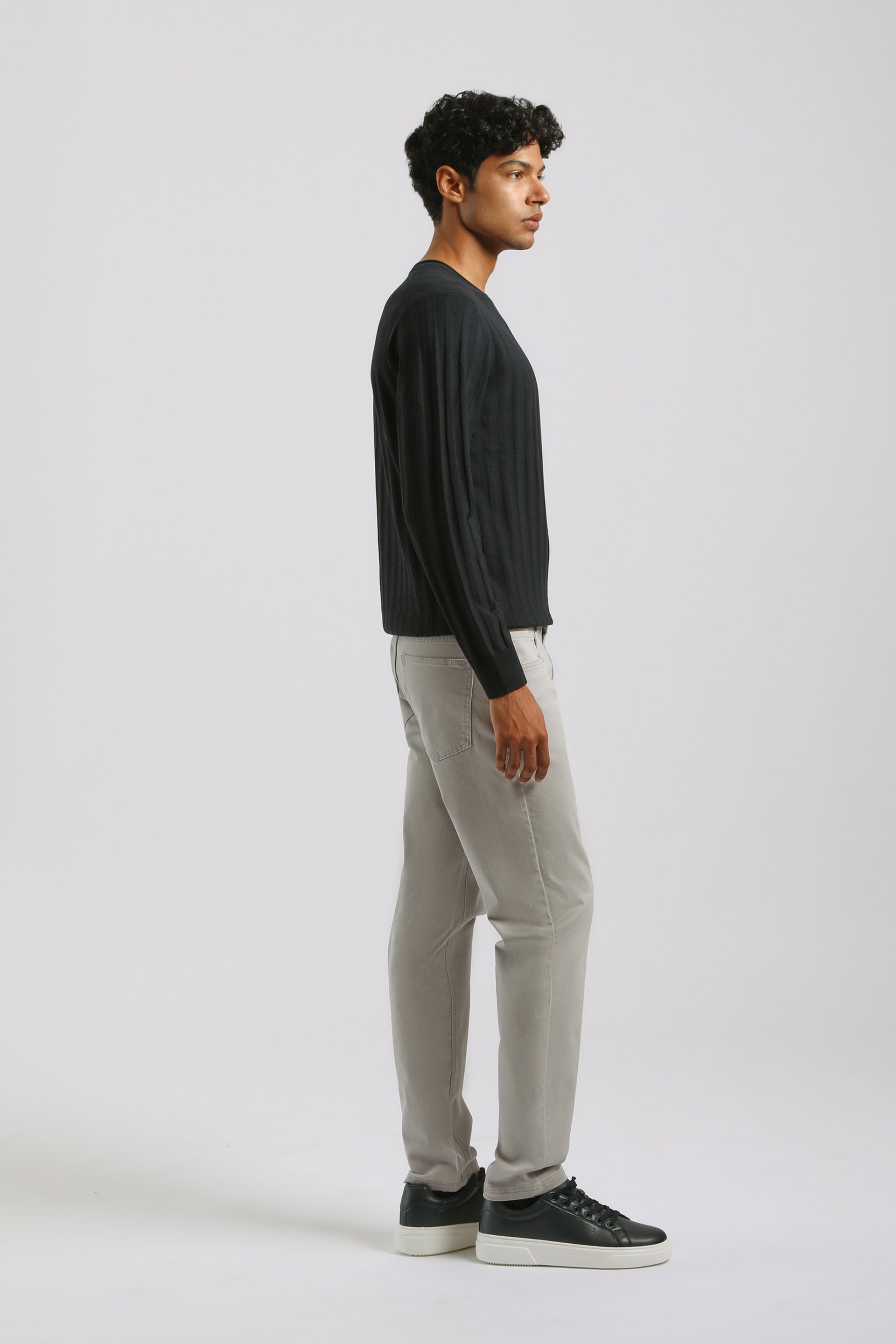 Pantaloni cinque tasche|Colore:Grigio perla