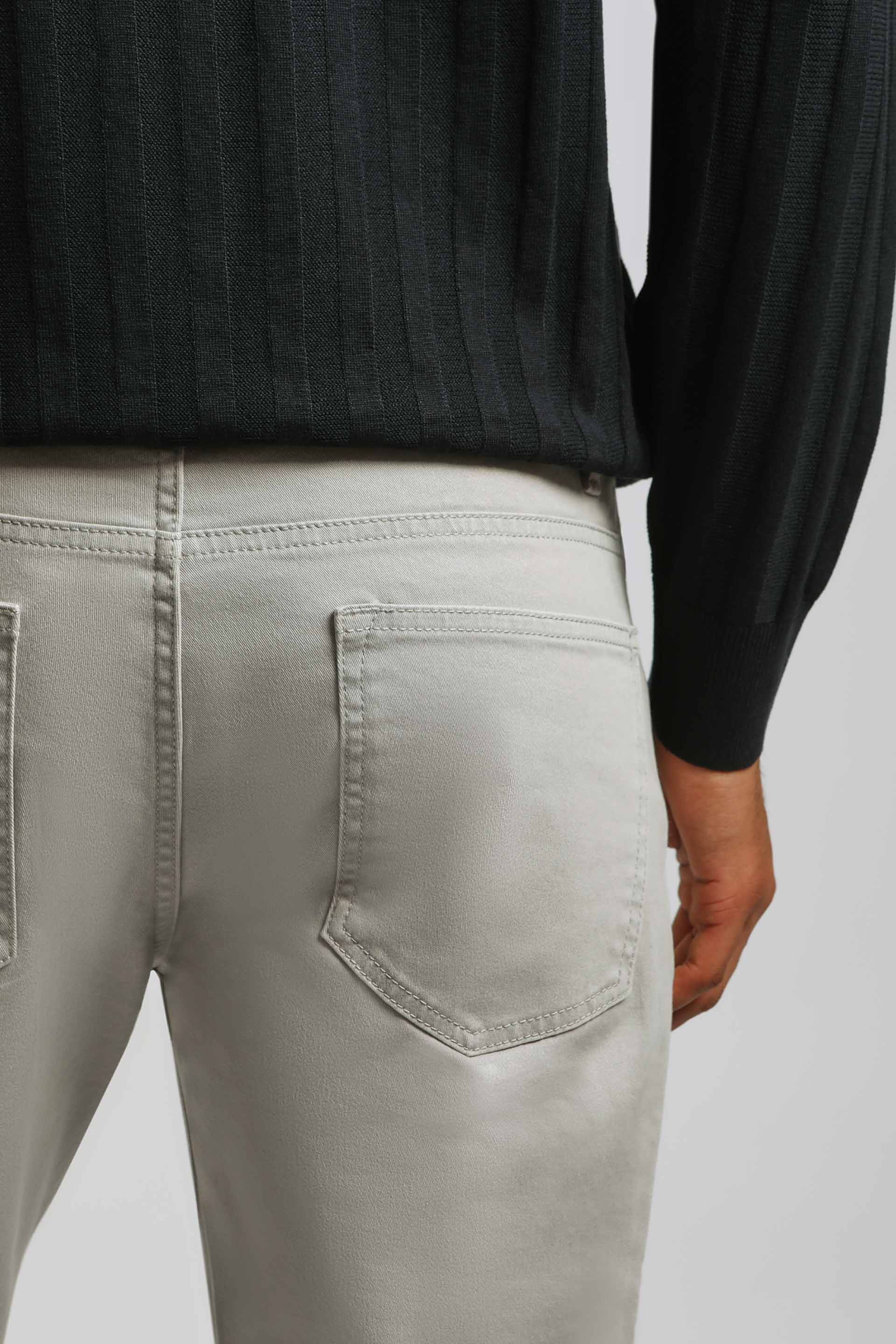 Pantaloni cinque tasche|Colore:Grigio perla