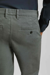 Pantaloni chino microfantasia|Colore:Grigio perla