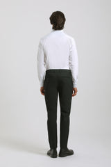 Pantaloni chino microfantasia|Colore:Nero