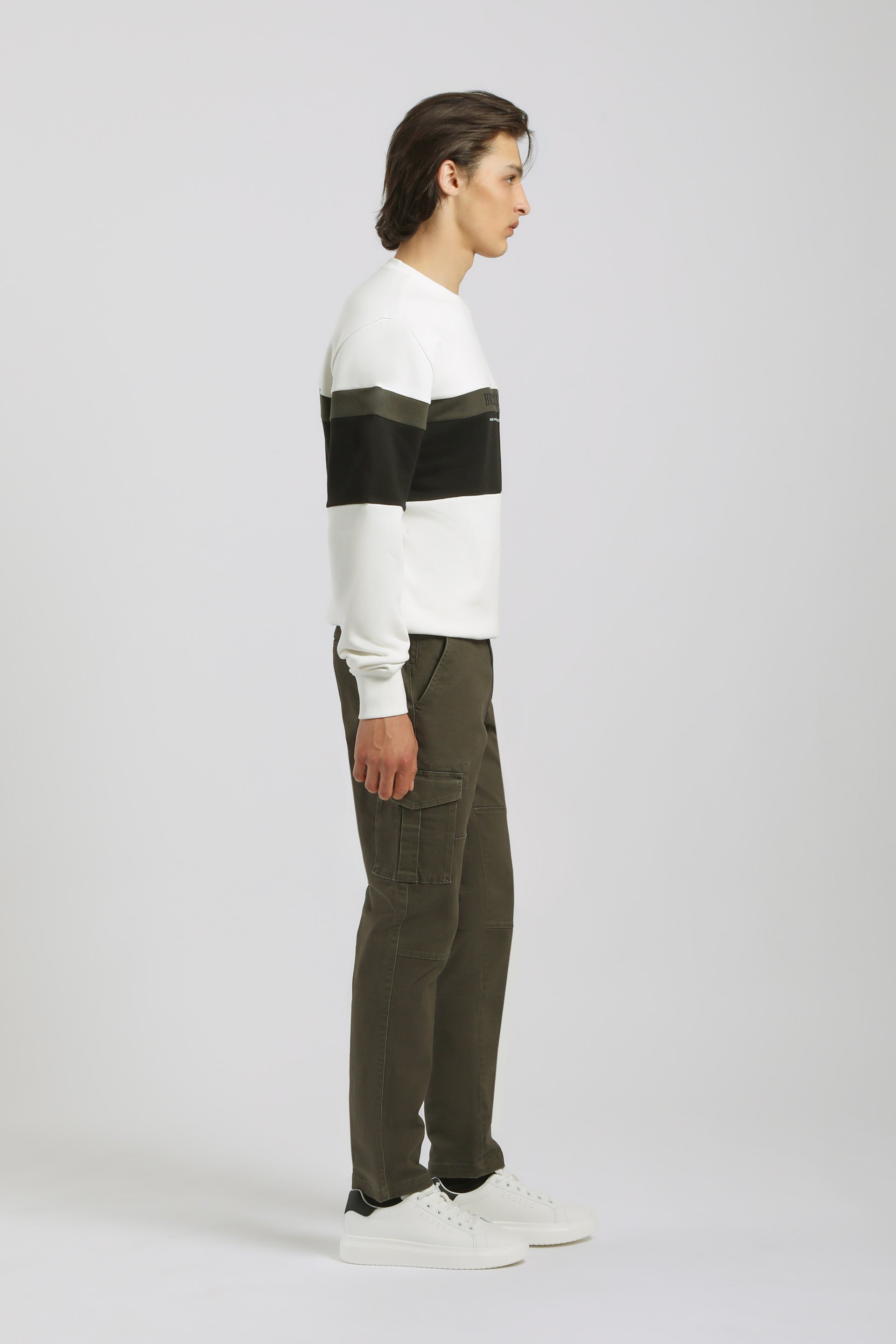 Pantaloni cargo|Colore:Verde scuro