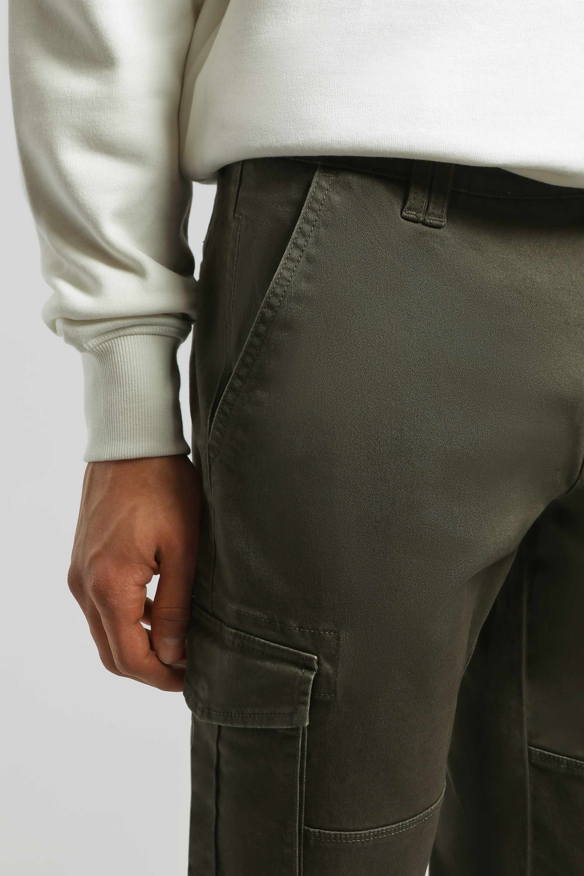 Pantaloni cargo|Colore:Verde scuro
