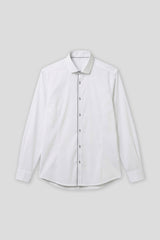 Camicia tinta unita in cotone|Colore:Bianco