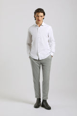 Camicia tinta unita 100% cotone|Colore:Bianco