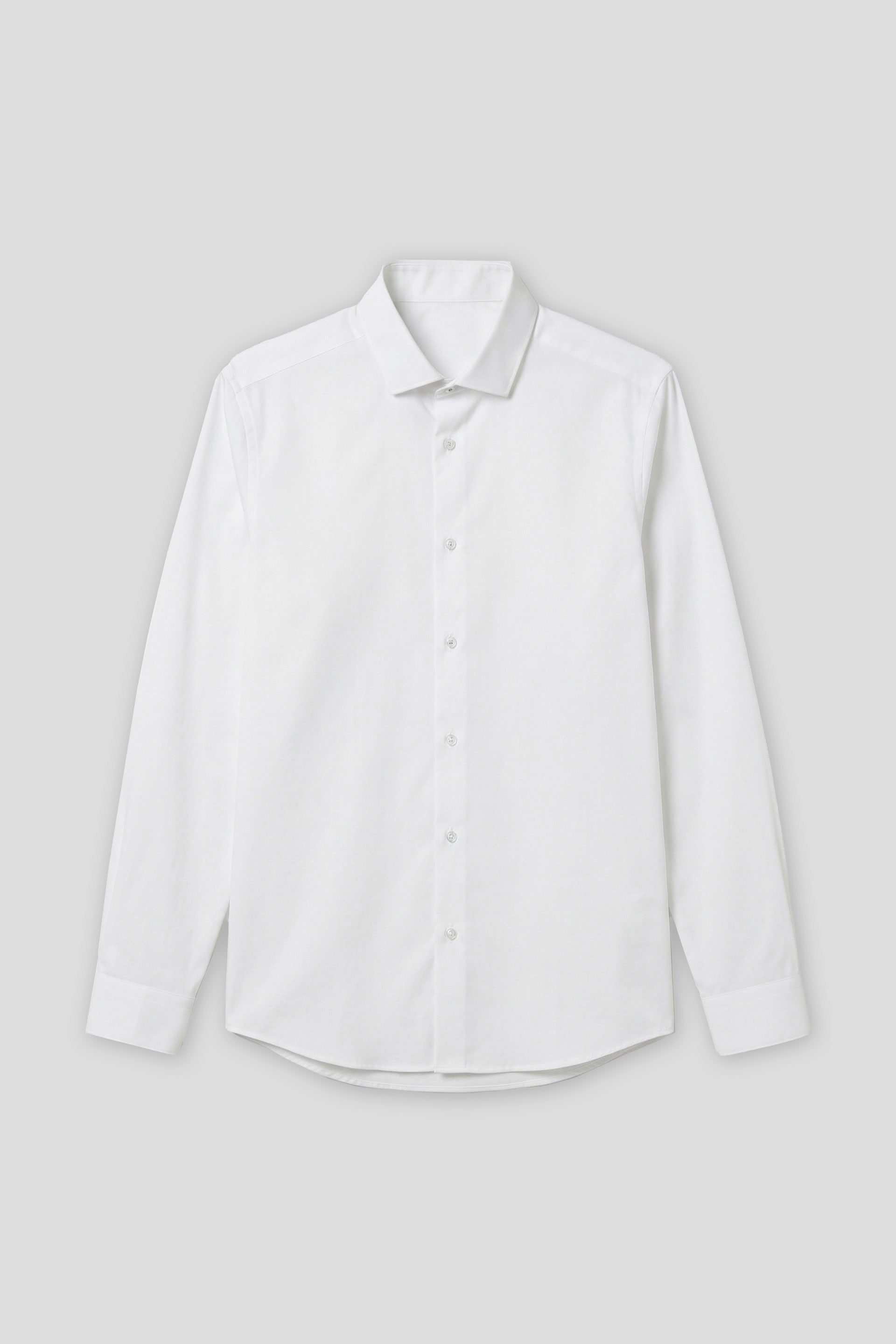 Camicia tinta unita 100% cotone|Colore:Bianco