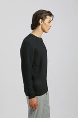 Maglia girocollo strutturata|Colore:Blue