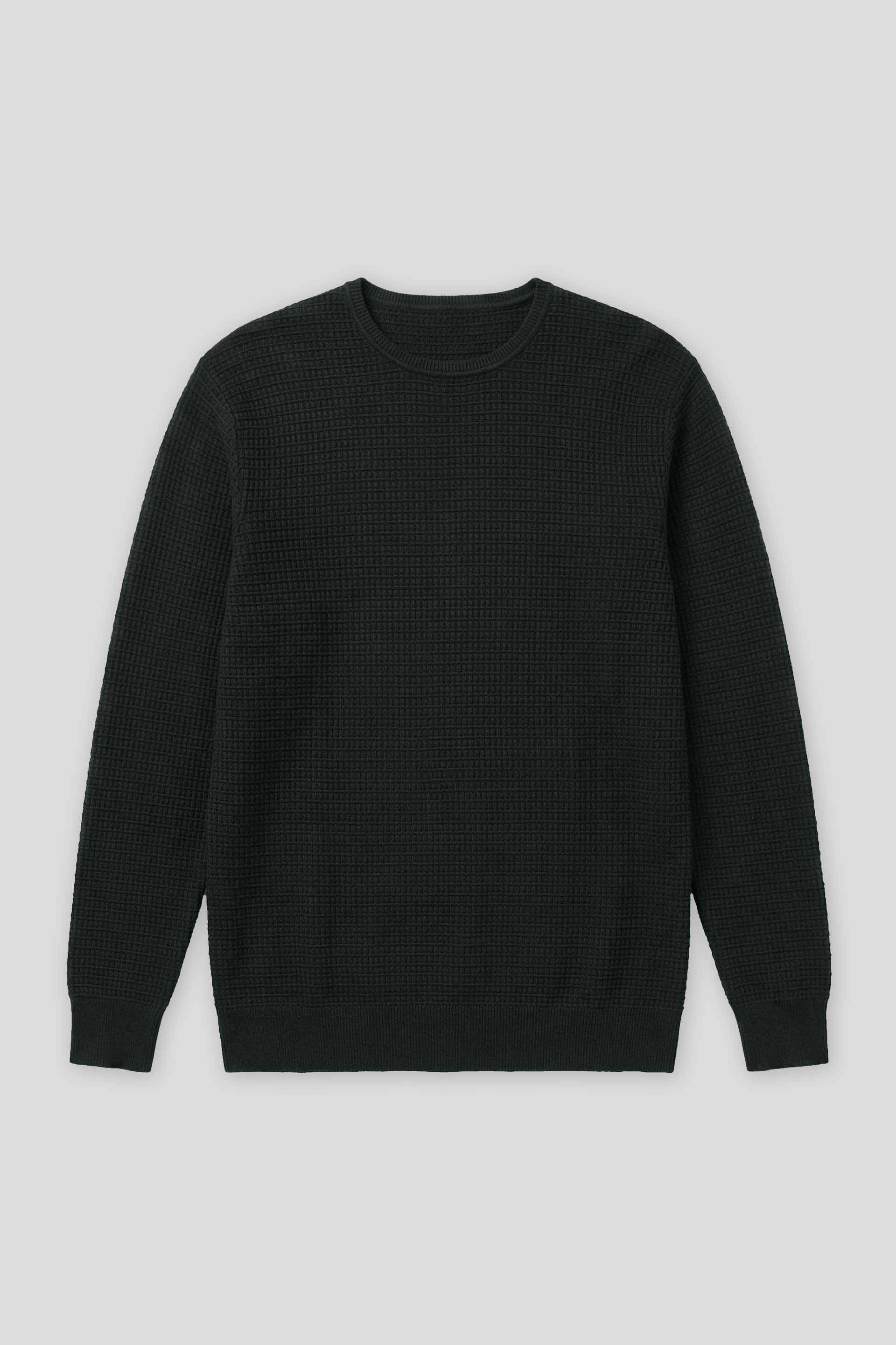 Maglia girocollo strutturata|Colore:Blue