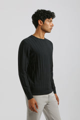 Maglia girocollo strutturata|Colore:Blue