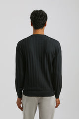 Maglia girocollo strutturata|Colore:Blue