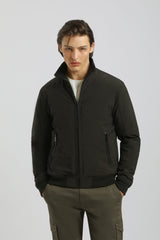 Bomber imbottito con collo lupetto|Colore:Nero