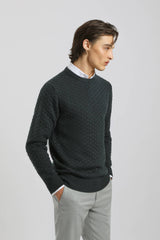 Maglia girocollo strutturata|Colore:Avion