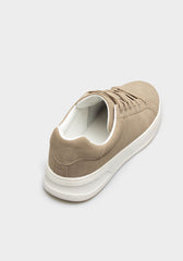 Sneakers effetto pelle|Colore:Sabbia