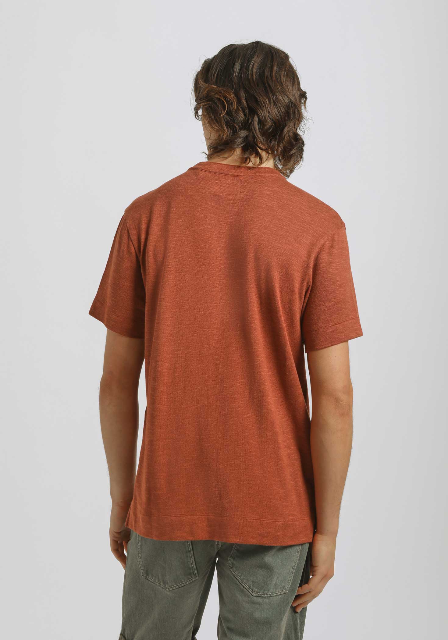 T-shirt effetto lino |Colore:Rame