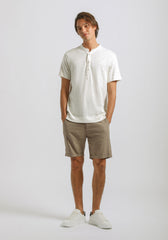 T-shirt effetto lino |Colore:Off white