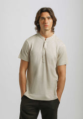 T-shirt effetto lino |Colore:Beige