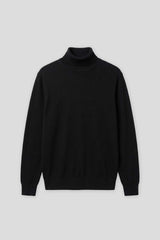 Maglia collo alto in misto viscosa|Colore:Nero