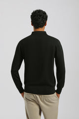 Polo manica lunga con bottoni|Colore:Nero