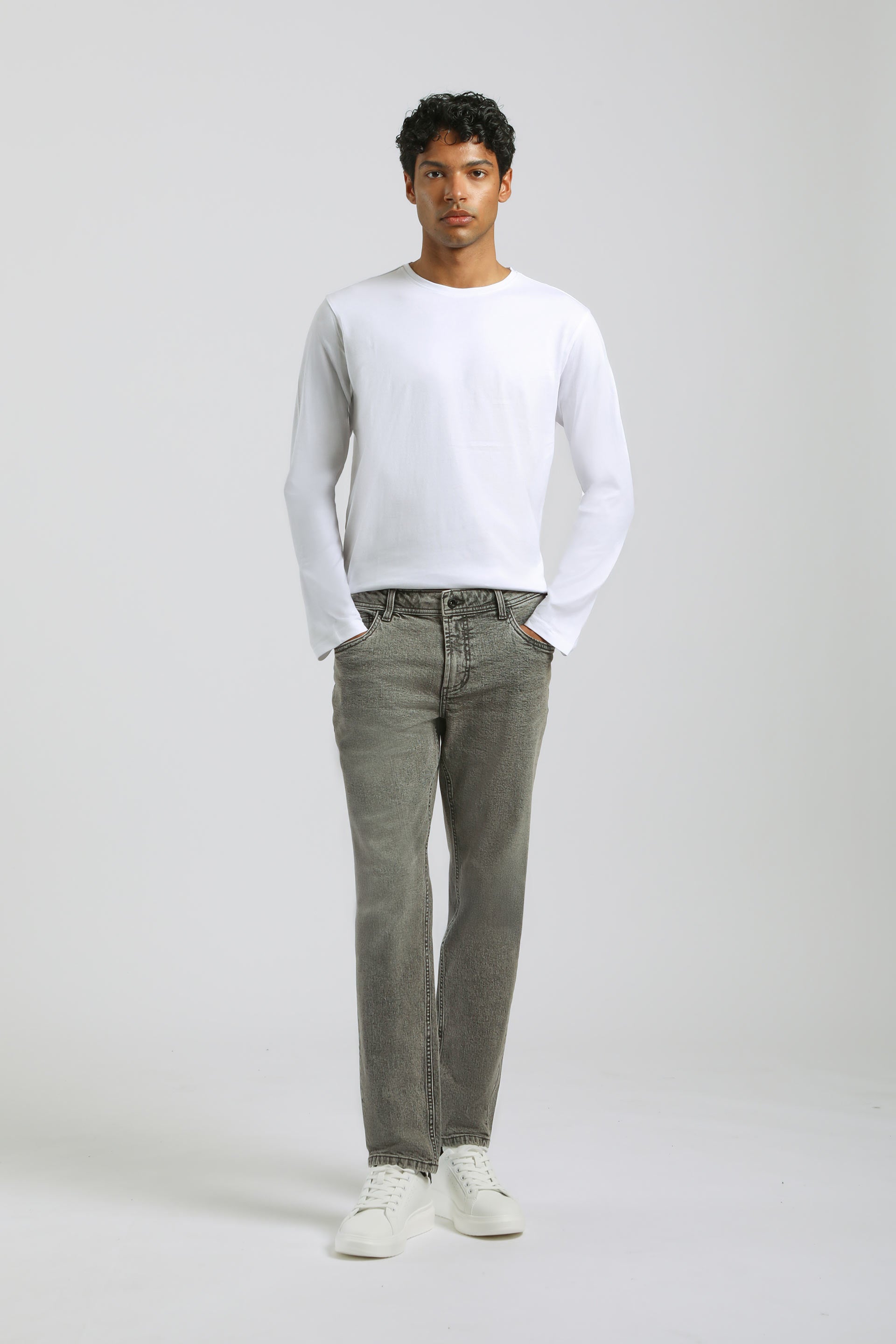 Jeans slim fit grigio|Colore:Jeans grigio