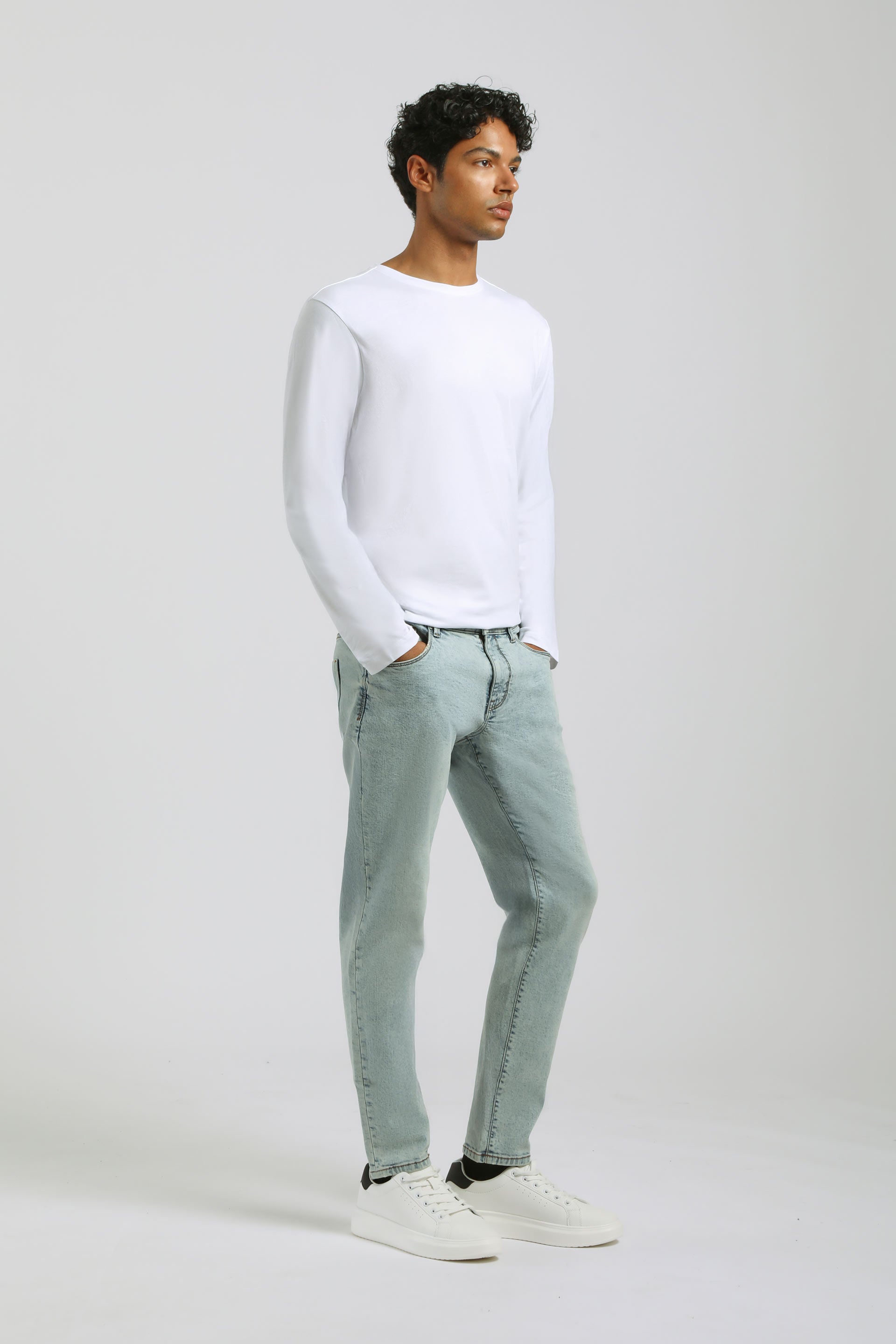 Jeans slim fit chiaro|Colore:Jeans