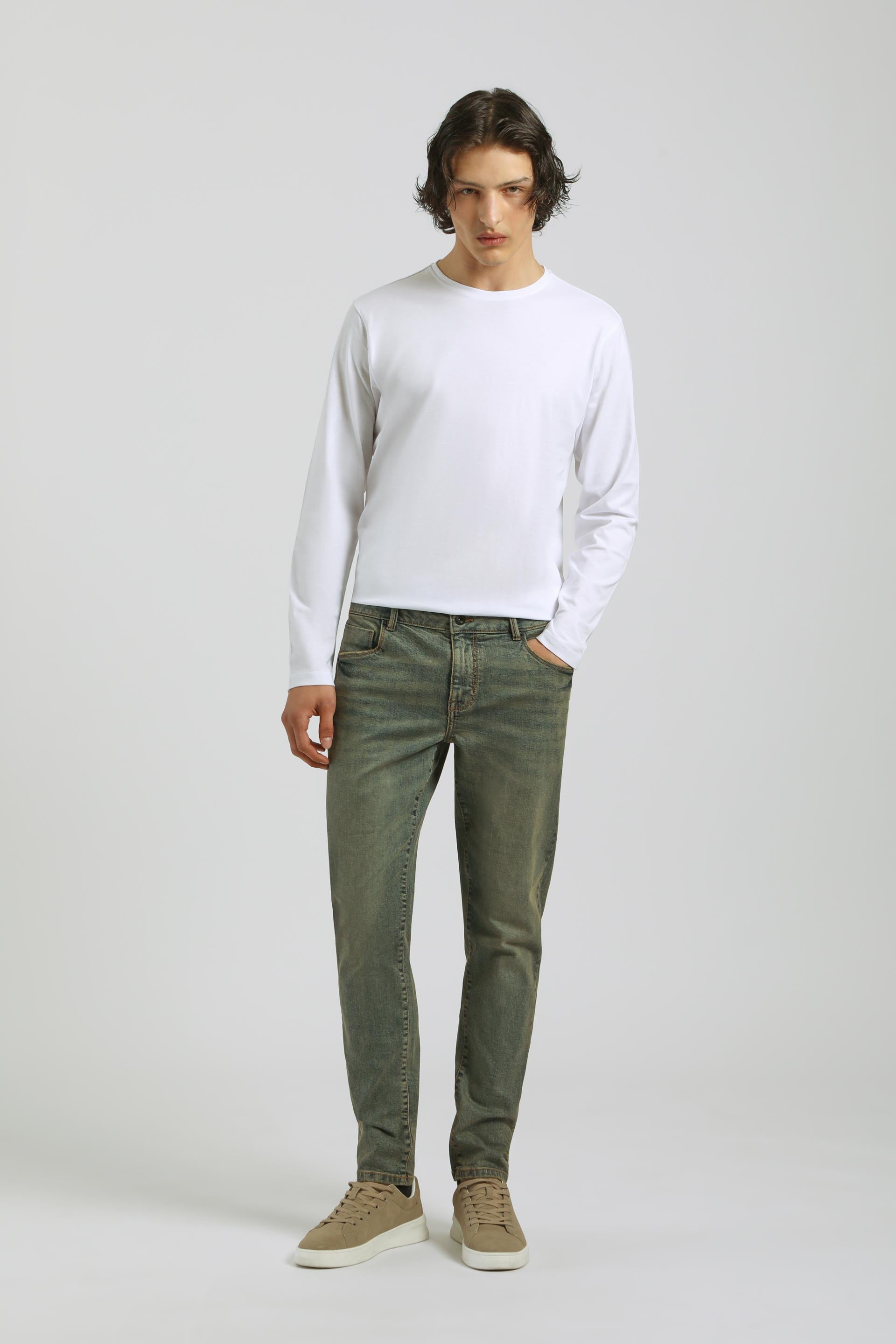 Jeans slim fit grigio|Colore:Jeans