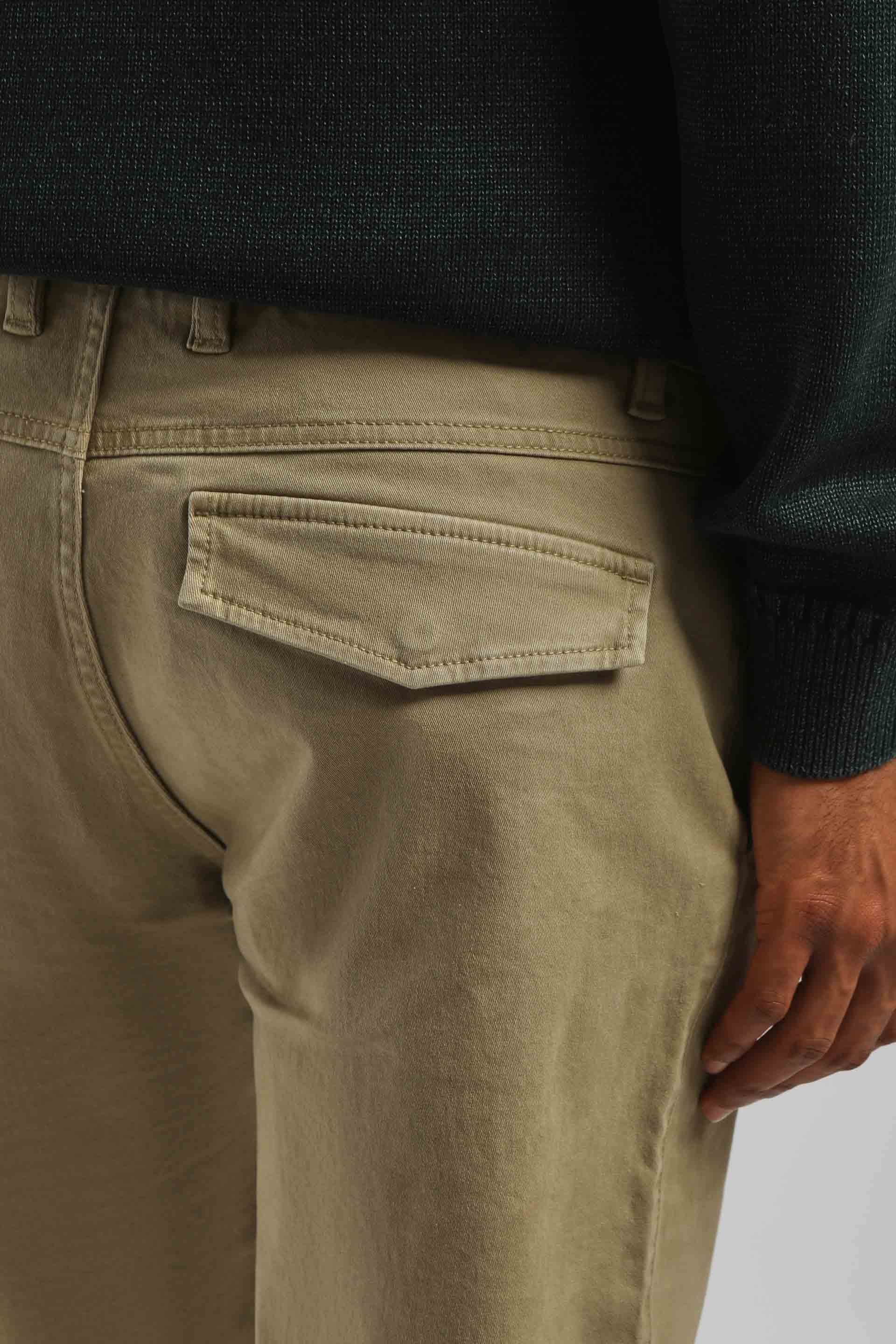 Pantaloni chino in cotone|Colore:Beige