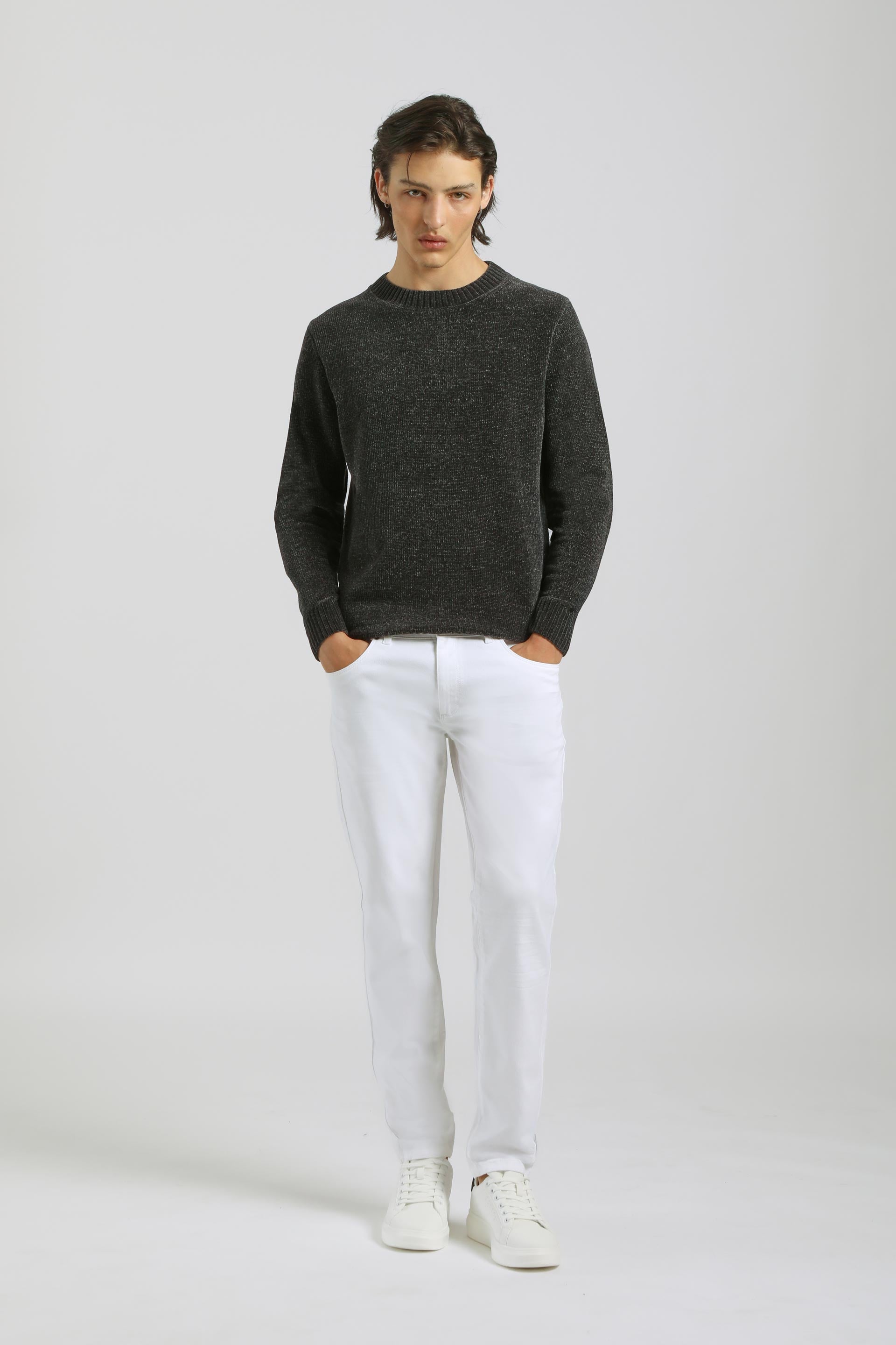 Pantaloni cinque tasche|Colore:Bianco