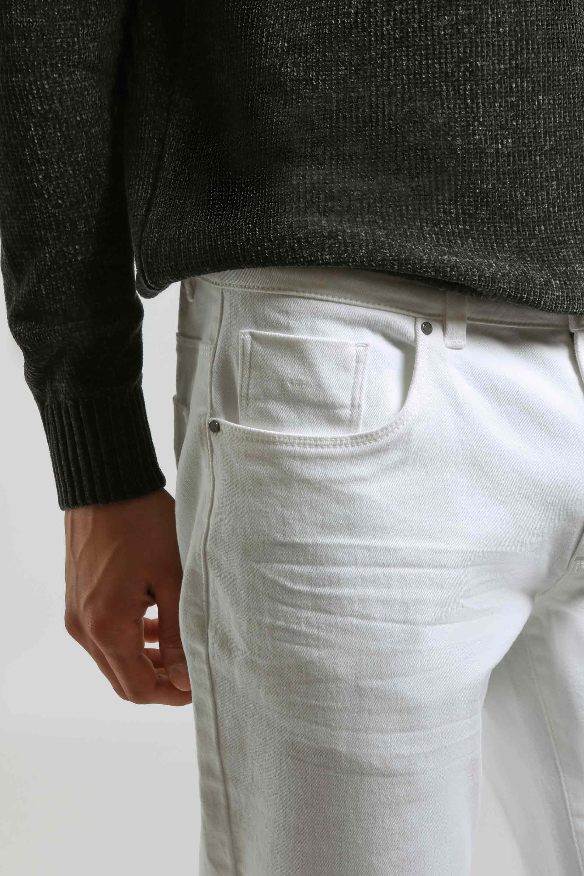 Pantaloni cinque tasche|Colore:Bianco