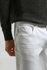 Pantaloni cinque tasche|Colore:Bianco