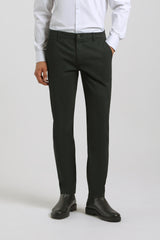 Pantaloni chino microfantasia|Colore:Nero