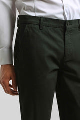 Pantaloni chino microfantasia|Colore:Nero