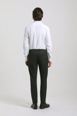 Pantaloni chino microfantasia|Colore:Nero