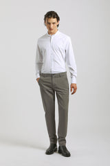 Pantaloni chino microfantasia|Colore:Sabbia